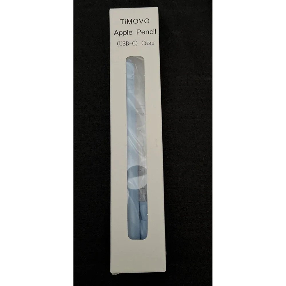 Holder Case Compatible with Apple Pencil (USB-C), TPE Protective Sky Blue
